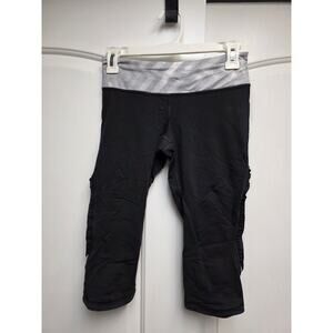 Lululemon Wunder Under Crop black leggings size 4